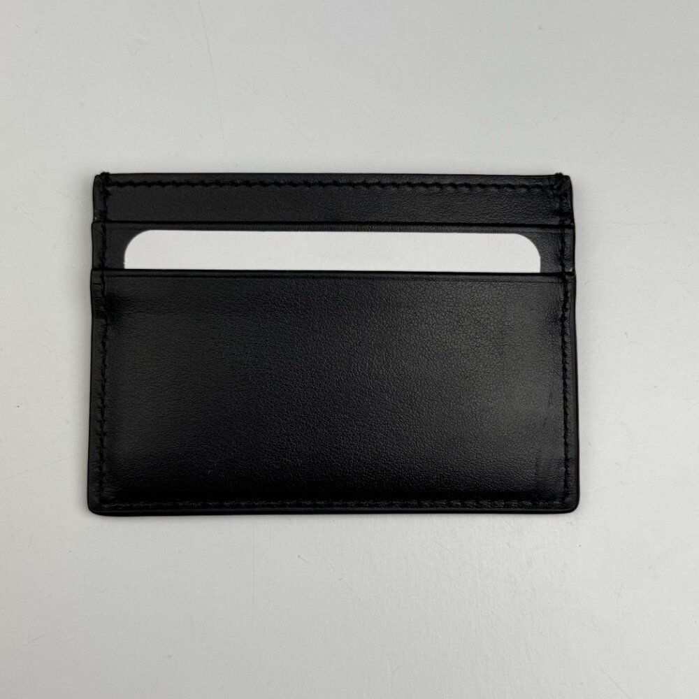 Brand New Gucci Black & Gold Card Holder Double Sided Leather - Picture 2 of 4